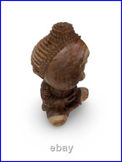 Buddha Statue, Wood Buddha Statue, Carved Wood Buddha, Teak Wood Buddha, Buddha