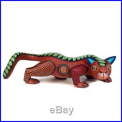 CAT Oaxacan Alebrije Animal Wood Carving Hand-made Mexican Folk Art Sculpture