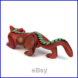 CAT Oaxacan Alebrije Animal Wood Carving Hand-made Mexican Folk Art Sculpture