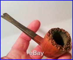 CHARATAN vtg tobacco smoking pipe wood carving art executive england sculpture