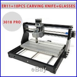 CNC Router Kit 3018-PRO Carving Milling Engraving Machine DIY Wood Metal ER11 CE