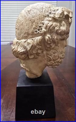 Ca. 1959 Alva Studios, N. Y, Hellenistic Bust of Asklepios, Greek Healer God