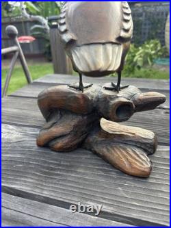 California Quail wood carving by Dale Jordan, dated 1991