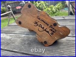 California Quail wood carving by Dale Jordan, dated 1991