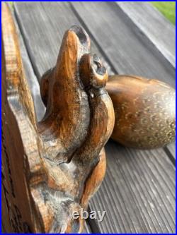 California Quail wood carving by Dale Jordan, dated 1991