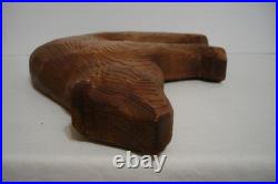 Canadian Carved Western Red Cedar Wooden Bear Sculpture Artist Signed CR Seyfort