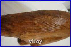 Canadian Carved Western Red Cedar Wooden Bear Sculpture Artist Signed CR Seyfort