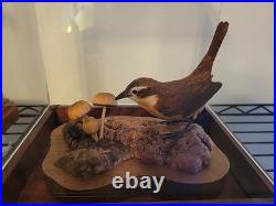 Carolina Wren Wood Carving 30 Years Old