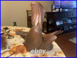 Carved Mermaid Wooden Figure Decoration Statue Sculpture John Eng 2057 Cedar