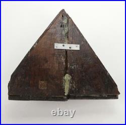 Carved Oak Cherubic Putto Bust Wall Hanging, Early 20th Century, Unique Antique