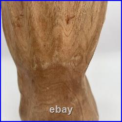 Carved Solid Wood Clenched Power Raised Fist Hand Sculpture READ