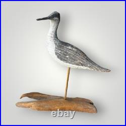 Carved Wood Shore Bird Sandpiper Decoy Wr Freden W Ray Fresen Listed Artist