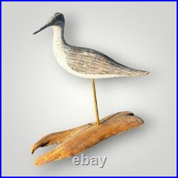 Carved Wood Shore Bird Sandpiper Decoy Wr Freden W Ray Fresen Listed Artist