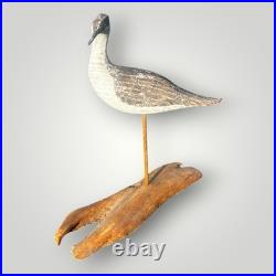 Carved Wood Shore Bird Sandpiper Decoy Wr Freden W Ray Fresen Listed Artist
