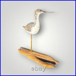 Carved Wood Shore Bird Sandpiper Decoy Wr Freden W Ray Fresen Listed Artist