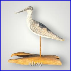 Carved Wood Shore Bird Sandpiper Decoy Wr Freden W Ray Fresen Listed Artist