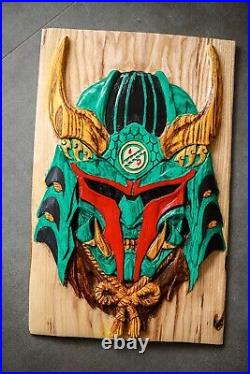 Carved painting Mandalorian / Star Wars (handmade)