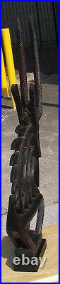 Carving Wood Chiwara Statue Bambara Mali Chiara Antelope Africa tribal Bamana