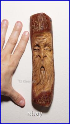 Carving Woodspirit Old Man Wizard Tree Face Oak Carving Woodspirit Old Man Wizard Tree Face Oak