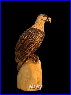 Chainsaw Carved Bald Eagle Piece Birds Wood Carving Sculpture Statue Rustic Chainsaw Carved Bald Eagle Piece Birds Wood Carving Sculpture Statue Rustic