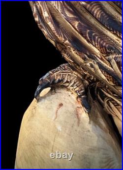 Chainsaw Carved Bald Eagle Piece Birds Wood Carving Sculpture Statue Rustic Chainsaw Carved Bald Eagle Piece Birds Wood Carving Sculpture Statue Rustic