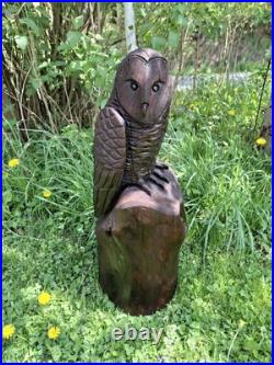 Chainsaw Carved Barn Owl Wood Carving Sculpture Statue Birds Wildlife Rustic Chainsaw Carved Barn Owl Wood Carving Sculpture Statue Birds Wildlife Rustic