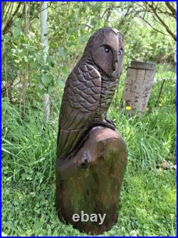 Chainsaw Carved Barn Owl Wood Carving Sculpture Statue Birds Wildlife Rustic Chainsaw Carved Barn Owl Wood Carving Sculpture Statue Birds Wildlife Rustic