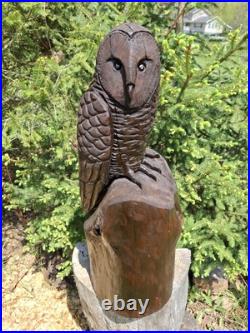Chainsaw Carved Barn Owl Wood Carving Sculpture Statue Birds Wildlife Rustic Chainsaw Carved Barn Owl Wood Carving Sculpture Statue Birds Wildlife Rustic