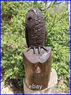 Chainsaw Carved Barn Owl Wood Carving Sculpture Statue Birds Wildlife Rustic Chainsaw Carved Barn Owl Wood Carving Sculpture Statue Birds Wildlife Rustic