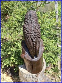 Chainsaw Carved Barn Owl Wood Carving Sculpture Statue Birds Wildlife Rustic Chainsaw Carved Barn Owl Wood Carving Sculpture Statue Birds Wildlife Rustic