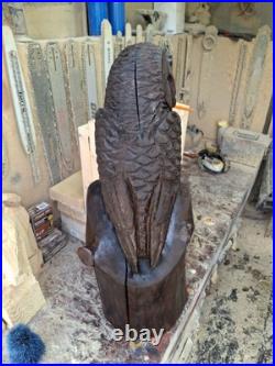 Chainsaw Carved Barn Owl Wood Carving Sculpture Statue Birds Wildlife Rustic Chainsaw Carved Barn Owl Wood Carving Sculpture Statue Birds Wildlife Rustic