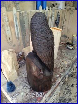 Chainsaw Carved Barn Owl Wood Carving Sculpture Statue Birds Wildlife Rustic Chainsaw Carved Barn Owl Wood Carving Sculpture Statue Birds Wildlife Rustic