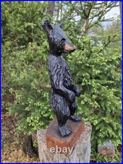 Chainsaw Carved Bear Wood Carving Sculpture Statue Bears Black Bear Handmade Chainsaw Carved Bear Wood Carving Sculpture Statue Bears Black Bear Handmade