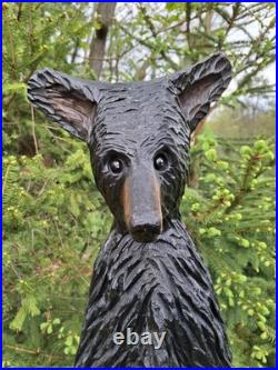 Chainsaw Carved Bear Wood Carving Sculpture Statue Bears Black Bear Handmade Chainsaw Carved Bear Wood Carving Sculpture Statue Bears Black Bear Handmade
