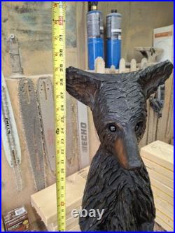 Chainsaw Carved Bear Wood Carving Sculpture Statue Bears Black Bear Handmade Chainsaw Carved Bear Wood Carving Sculpture Statue Bears Black Bear Handmade