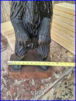 Chainsaw Carved Bear Wood Carving Sculpture Statue Bears Black Bear Handmade Chainsaw Carved Bear Wood Carving Sculpture Statue Bears Black Bear Handmade