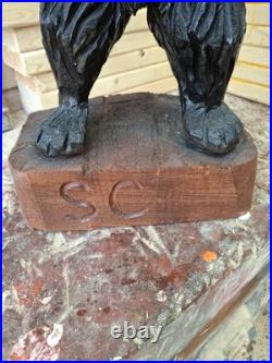 Chainsaw Carved Bear Wood Carving Sculpture Statue Bears Black Bear Handmade Chainsaw Carved Bear Wood Carving Sculpture Statue Bears Black Bear Handmade
