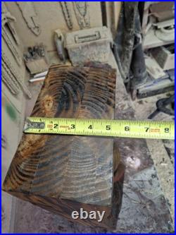 Chainsaw Carved Native American Indian Wood Carving Art Rustic Home Decor Bust