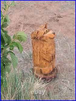 Chainsaw Carved Raccoon