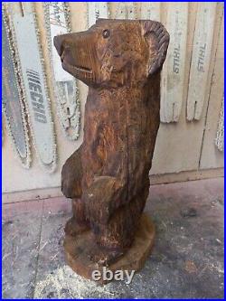 Chainsaw Carved Wood Bear Rustic Wood Carving Bears Animals