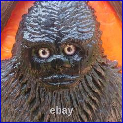 Chainsaw Carving Big Foot Yeti Sasquatch Monster Wall Hanger Cypress Chainsaw Carving Big Foot Yeti Sasquatch Monster Wall Hanger Cypress
