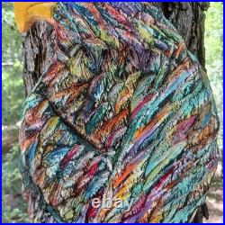 Chainsaw Carving Eagle Multicolor Eagle Colorful Rustic Art Handmade Wood Carvin