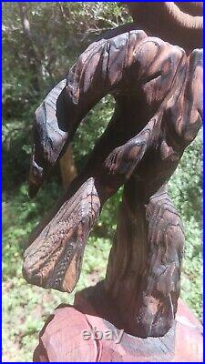 Chainsaw Carving Groot 21x7 Tall Wood Carving Art Baby Groot Cypress Cedar