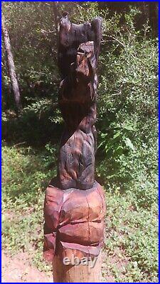 Chainsaw Carving Groot 21x7 Tall Wood Carving Art Baby Groot Cypress Cedar