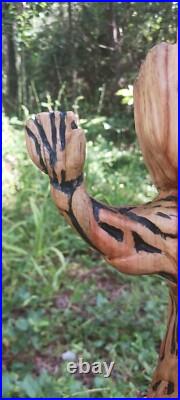 Chainsaw Carving Groot Wood Carving Art Baby Groot Cypress Handmade