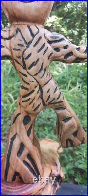 Chainsaw Carving Groot Wood Carving Art Baby Groot Cypress Handmade