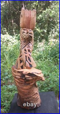Chainsaw Carving Groot Wood Carving Art Baby Groot Cypress Handmade