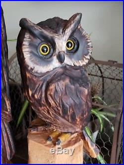Chainsaw Carving, OWL, carved, chainsaw carved, statue, art, wood sculptures, Owls