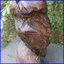 Chainsaw Carving Owl Wood Carving Horned Owl Handmade Rustic Art Black Walnut Chainsaw Carving Owl Wood Carving Horned Owl Handmade Rustic Art Black Walnut
