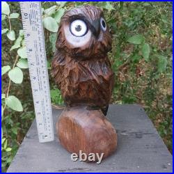 Chainsaw Carving Owl Wood Carving Horned Owl Handmade Rustic Art Black Walnut Chainsaw Carving Owl Wood Carving Horned Owl Handmade Rustic Art Black Walnut
